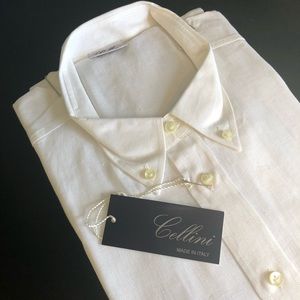 Cellini Linen Button Down Shirt